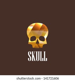illustration with skull icon
