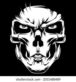 Illustration of Skull Mask design