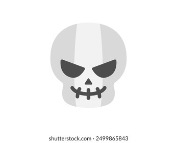Illustration of skull monster icon.