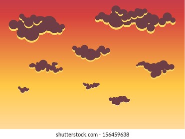 Illustration of Sky sunset