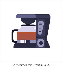 An illustration of a sleek coffee machine, perfect for brewing fresh coffee at home.