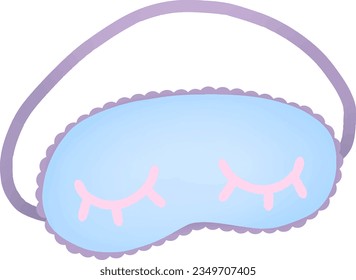 Illustration of a sleep mask