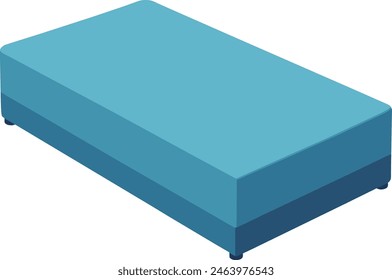 illustration sleep mattress cover bed flat design
