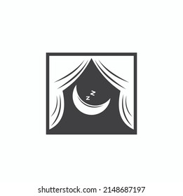 illustration of sleep time, vector art.