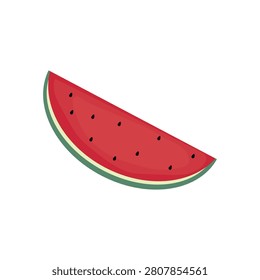 illustration of sliced ​​watermelon with fresh red watermelon flesh
