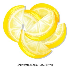 Illustration of slices of lemon