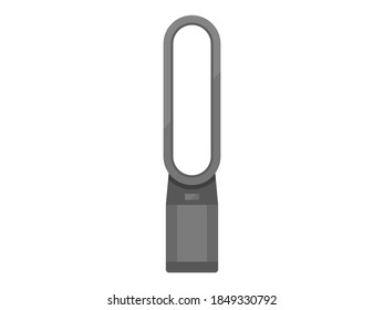 Illustration of slim fan heater.