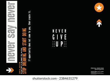 illustration slogan typography vector graphic, graffiti slogan print with neon spray, t shirt graphics print vector illustration design, Urban typography hipster street art for graphic t- shirt