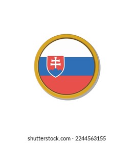 Illustration of Slovakia flag Template