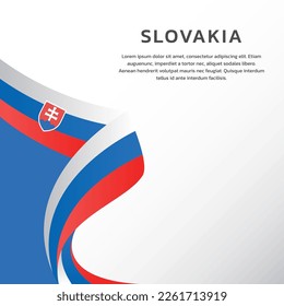 Illustration of Slovakia flag Template