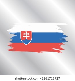 Illustration of Slovakia flag Template