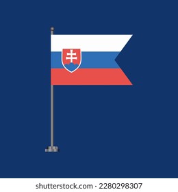 Illustration of Slovakia flag Template