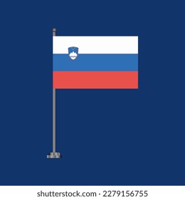 Illustration of Slovenia flag Template