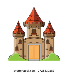 La ilustración del Pequeño castillo