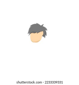 illustration of a small child's head suitable for a children's book background.