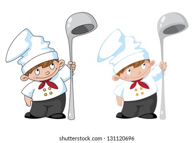 illustration of a small cook