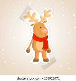 Illustration of a small reindeer