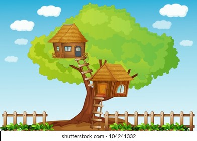 Illustration Of A Small Tree House