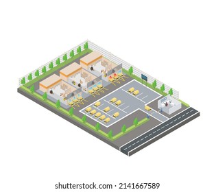 An illustration of smart parking space
