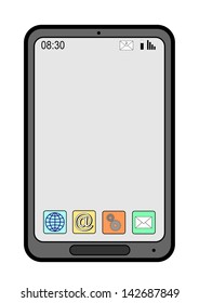 A illustration of smart phone