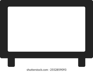 Ilustración del icono de televisión inteligente