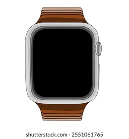 Ilustración de un reloj inteligente