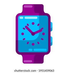 Illustration of smart watch. Stylized icon for design.