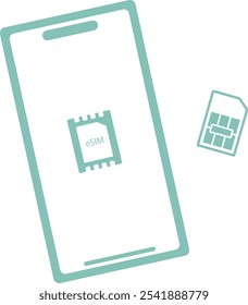 Ilustração de Smartphone e imagem Dual SIM