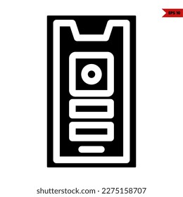 illustration of smartphone glyph icon