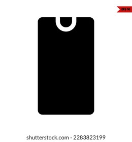 illustration of smartphone glyph icon 