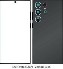 Illustration of Smartphone for Mock or Icon