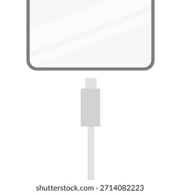 El enchufe del smartphone usb cable único