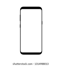 illustration smartphone vector isolated on white background and empty space for text business, education and technology 
