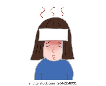 Ilustração de um Baikin sorridente de pé com uma lança
