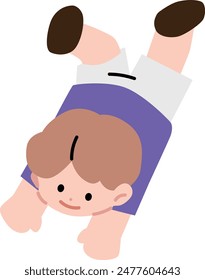 Ilustración de un niño sonriente.