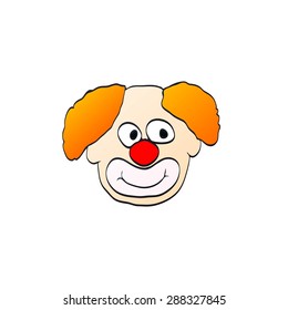 illustration of smiling clown