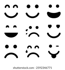 Illustration of a smiling face