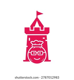 Illustration smiling face and