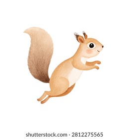 Illustration of a smiling squirrel