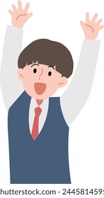 Illustration of a smiling student.