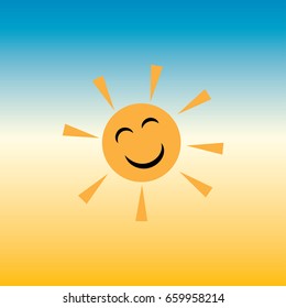 illustration of a smiling sun