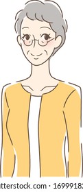 Illustration of a smiling woman