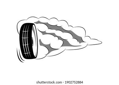1,014 Tire smoke Stock Vectors, Images & Vector Art | Shutterstock