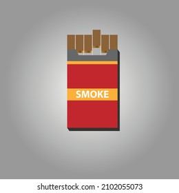 Illustration of smoke. Isolated on white background.