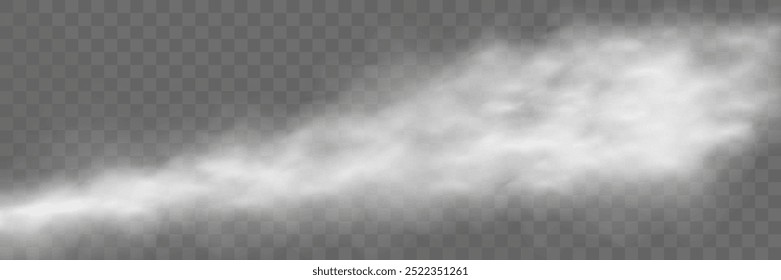 Illustration smoke, vape, fog, smog.Realistic smoke on a transparent background.	