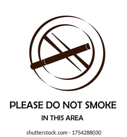 
ILLUSTRATION OF SMOKING BANS, WITH FLAT STYLE. CIGARETTE THEMES
