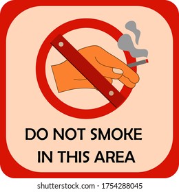 
ILUSTRACIÓN DE PROHIBICIONES DE FUMAR, DE ESTILO PLANO. TEMAS DE CIGARRILLOS