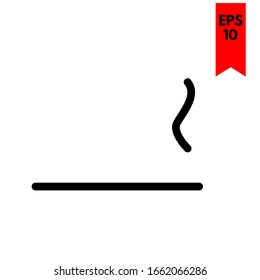 Illustration von Raucherflachsymbol