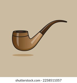 Ilustración del vector de la tubería de humo