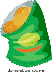 ilustración de un refrigerio en un fondo blanco